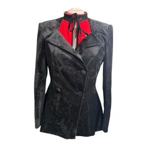 Blackmilk black velour blazer AUS 12 US 8